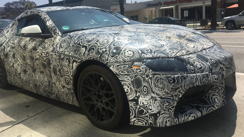 Illustration for article titled Hell Yeah The New Toyota Supra Has Been Spotted With Cool Wheels After All